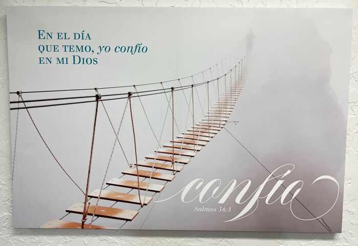 Confío - Cuadro lienzo grande 60x90 cm