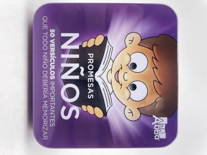 Promesas para niños. Caja metálica de 50.