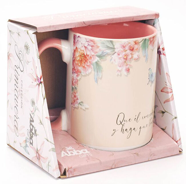 Taza Primavera Floral: Que Él te conceda los deseos