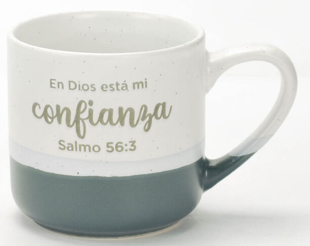 Taza acuarela:  En Dios está mi confianza