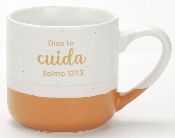 Taza: Dios te cuida - ACUARELA