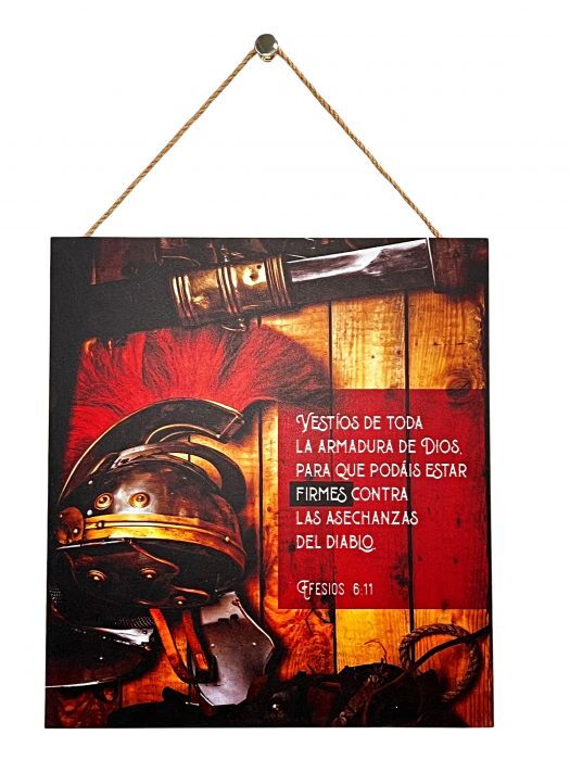 Armadura. Cuadro de madera con cordel