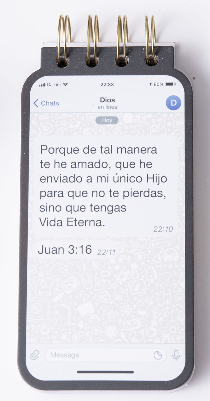 Juan 3:16 - Libreta troquelada