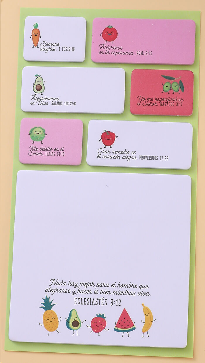 Alegría. Pack notas adhesivas