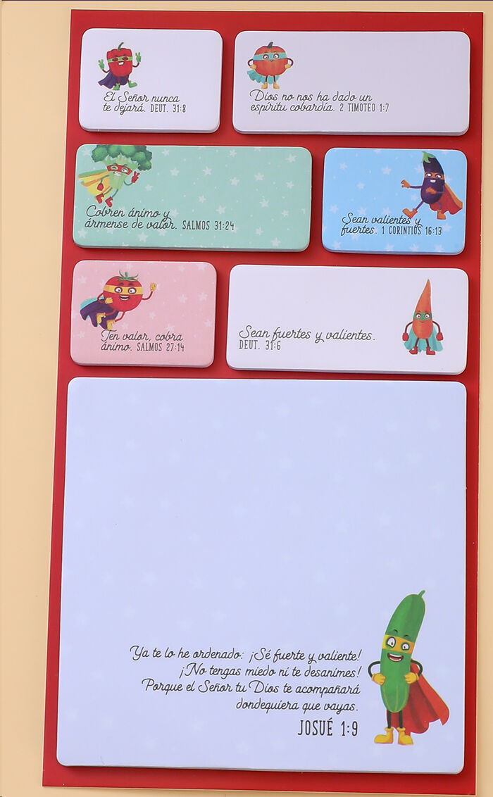 Valiente. Pack notas adhesivas