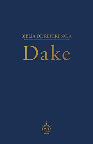 Biblia de estudio Dake RVR60 Piel italiana Azul