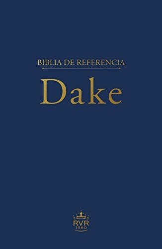 Biblia de estudio Dake RVR60 Piel italiana Azul