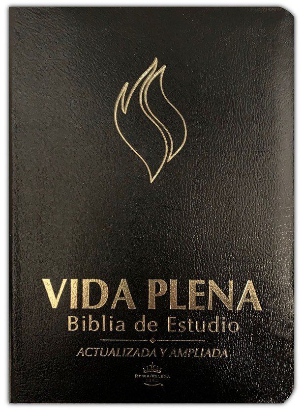 Biblia de Estudio RVR 1960 Vida Plena, Piel Fabricada, Negra (revisada y ampliada)
