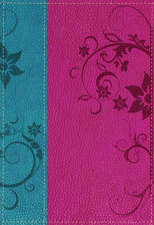 Biblia de promesas RVR60 Juvenil para Mujeres Piel Italiana Dos tonos