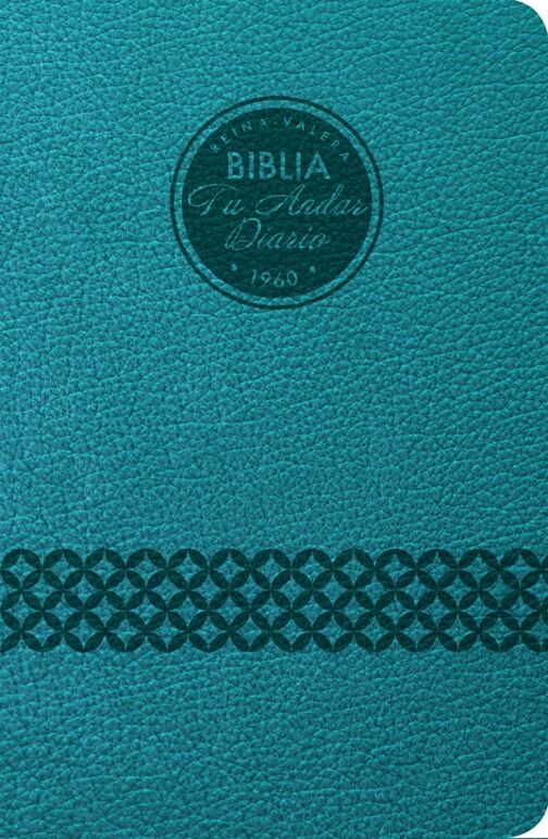 Biblia tu andar diario RVR60 i/piel aguamarina