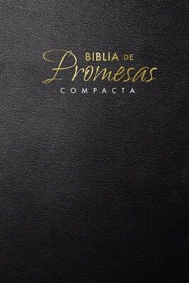Biblia RVR60 de promesas compacta rústica negra