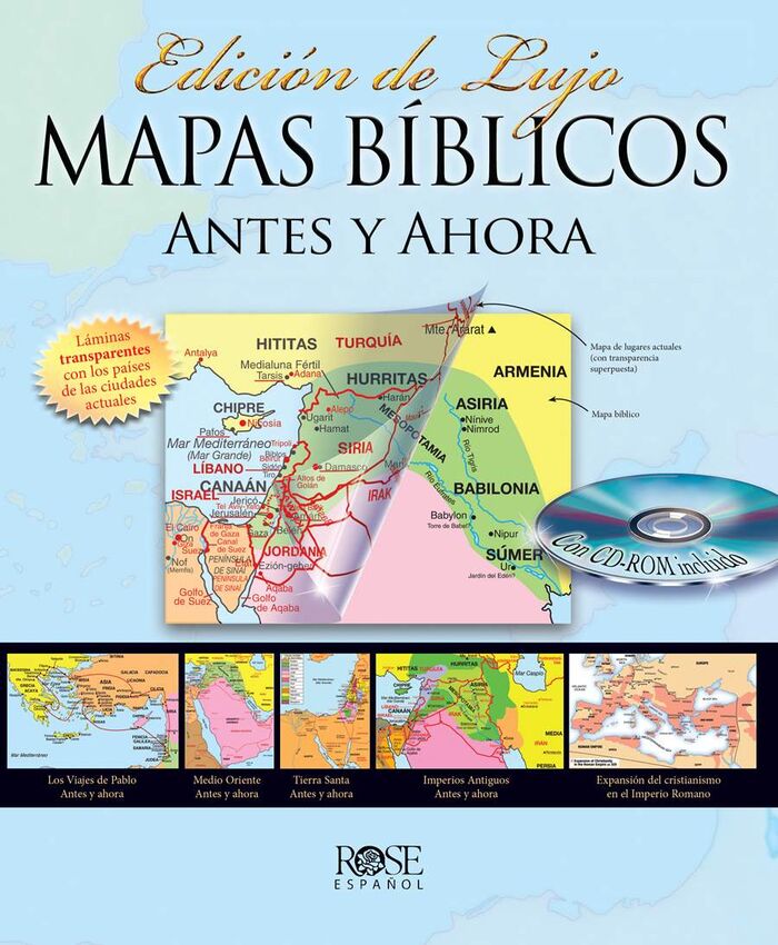 Mapas bíblicos antes y ahora: Edición de lujo