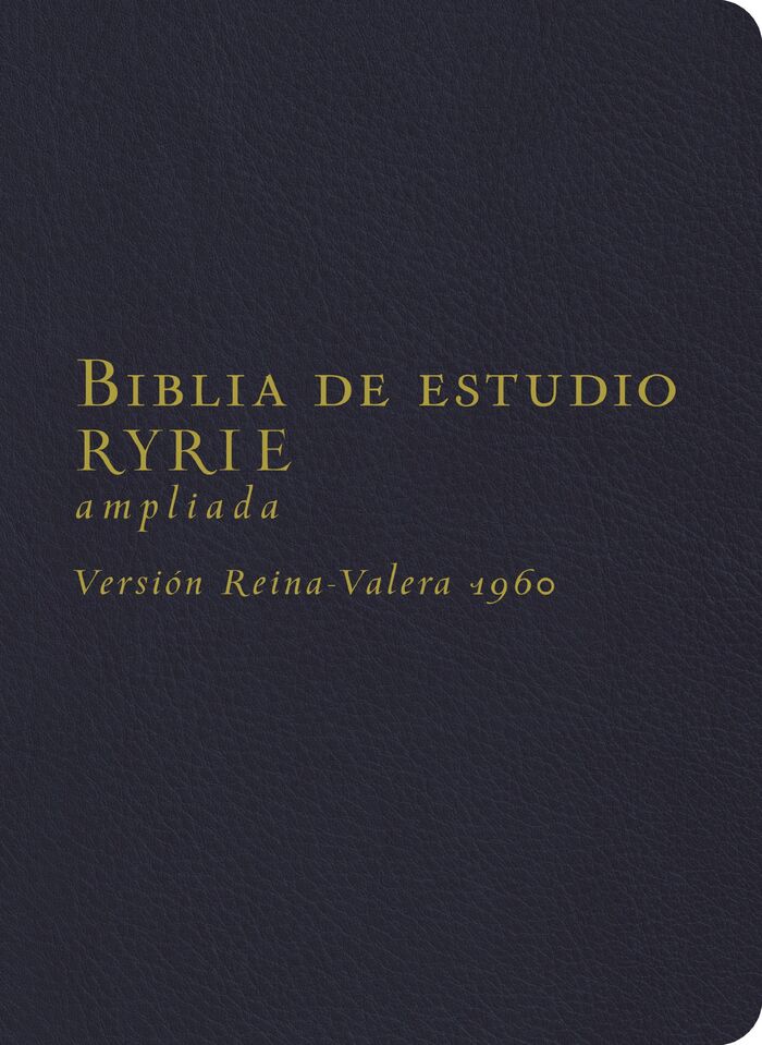 Biblia de estudio Ryrie Ampliada RVR60 i/piel Negro