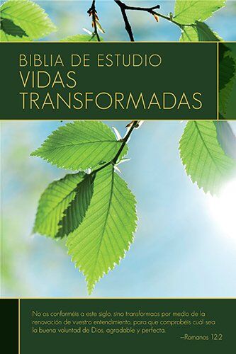 Biblia de estudio Vidas Transformadas RVR60 Tapa Dura con índice