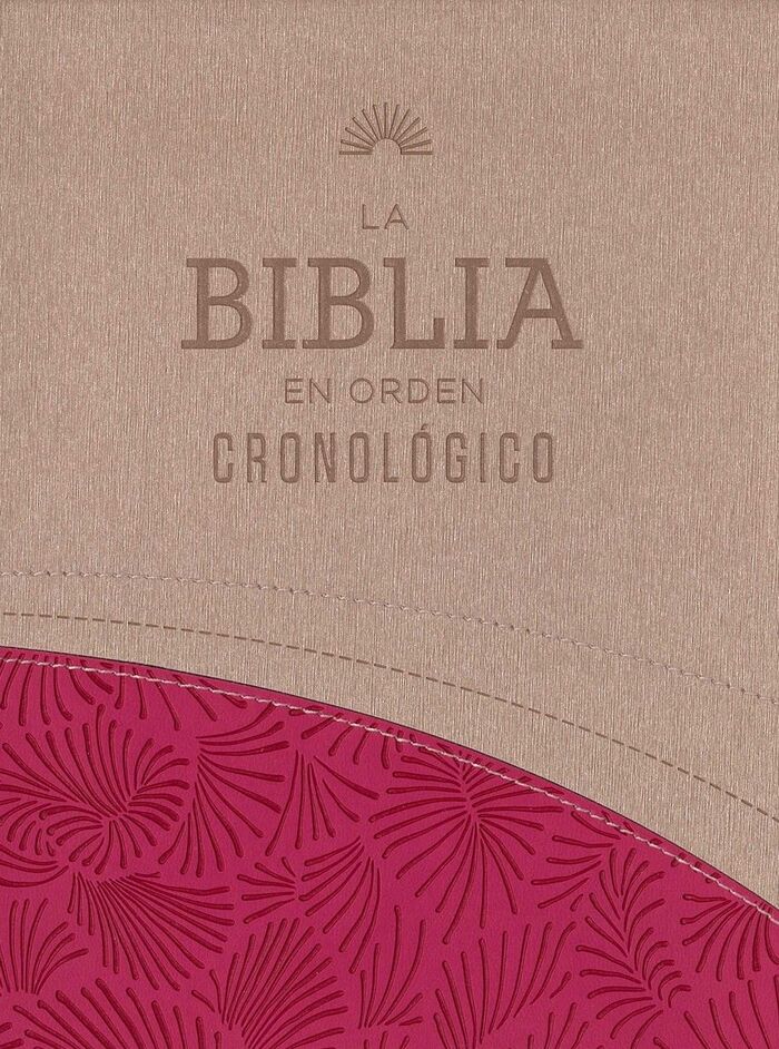 Biblia en orden cronológico RVR60 i/piel rosa dos tonos