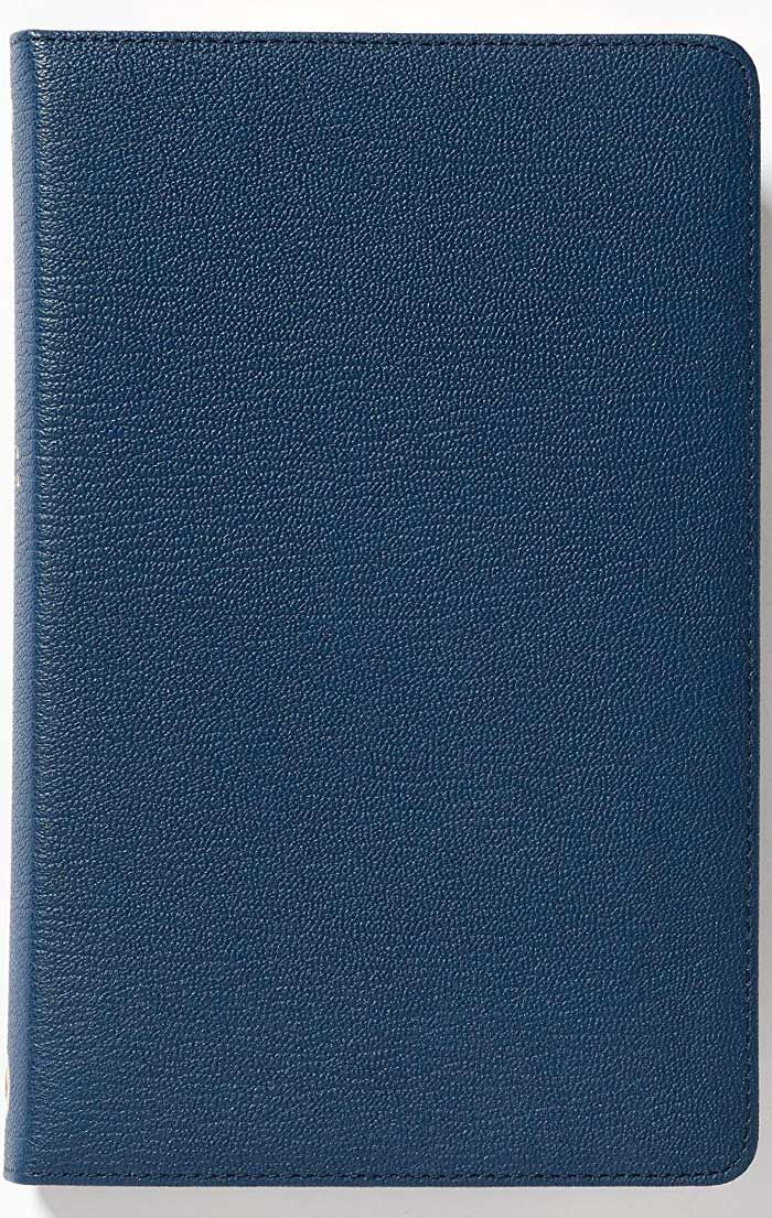 BIBLIA ULTRAFINA NBLA , LETRA GRANDE, COLECCIÓN PREMIER, PIEL GENUINA AZUL MARINO