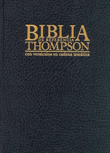 Biblia Thompson RVR60 Referencias Piel Especial Negro con índice