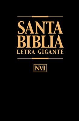 Biblia NVI Letra Gigante i/piel Negro