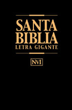 Biblia NVI Letra Gigante i/piel Negro con índice