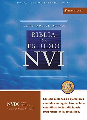 Biblia de estudio NVI i/piel Negro con índice