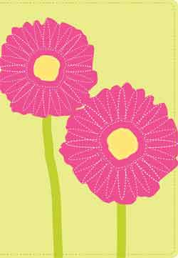 Biblia NVI Compacta ultrafina i/piel Flores Margaritas

