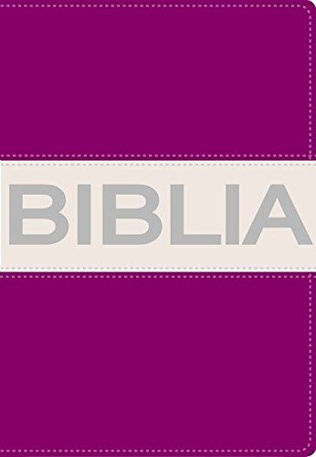 Biblia NVI Compacta Ultrafina i/piel Lila/Gris Colección Contemporanea