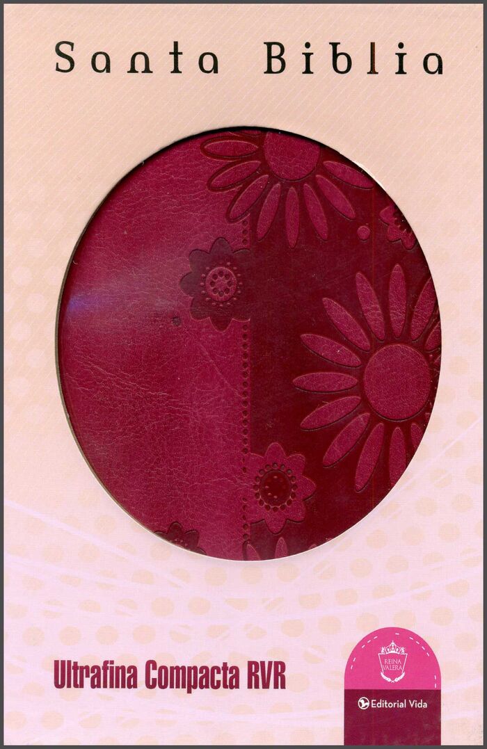 Biblia RVR77 Ultrafina compacta Piel Italiana Rosa