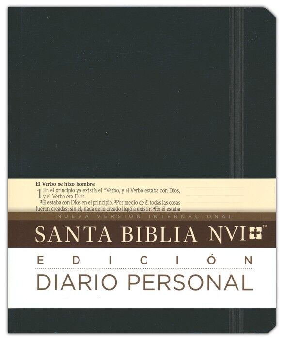 Biblia NVI Diario Personal - Negro Margen ancho