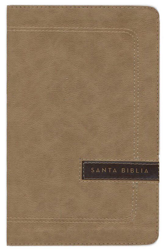 Biblia Letra Grande NBLA Tamaño Manual i/piel Beige