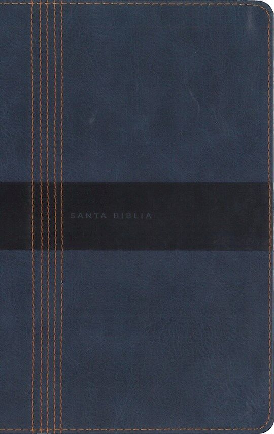 Biblia NBLA tamaño manual letra grande ultrafina i/piel azul 