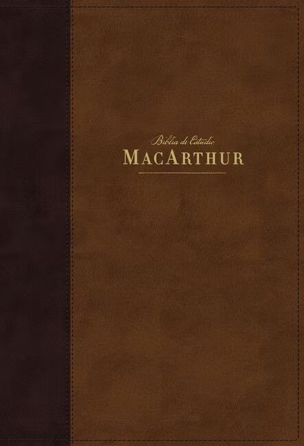 Biblia de estudio NBLA MacArthur i/piel café