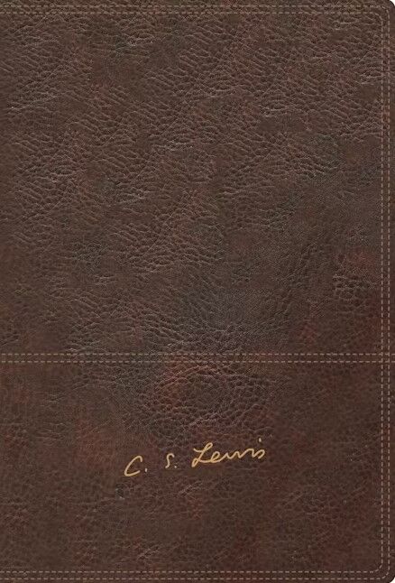 Biblia RVR con reflexiones de C.S. Lewis i/piel marrón