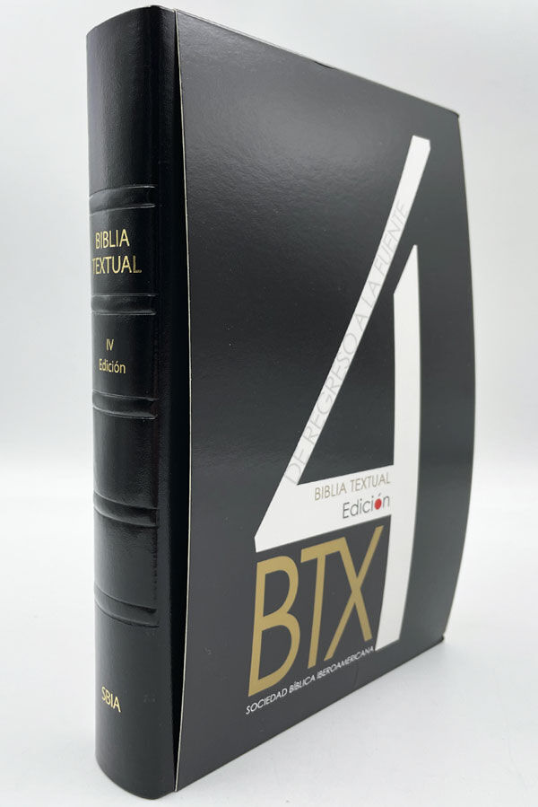 Biblia Textual i/piel negro (4ª edición)
