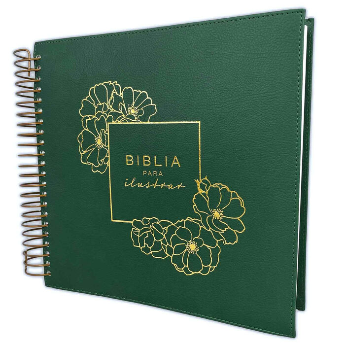 Biblia para ilustrar RVR60 verde símil piel