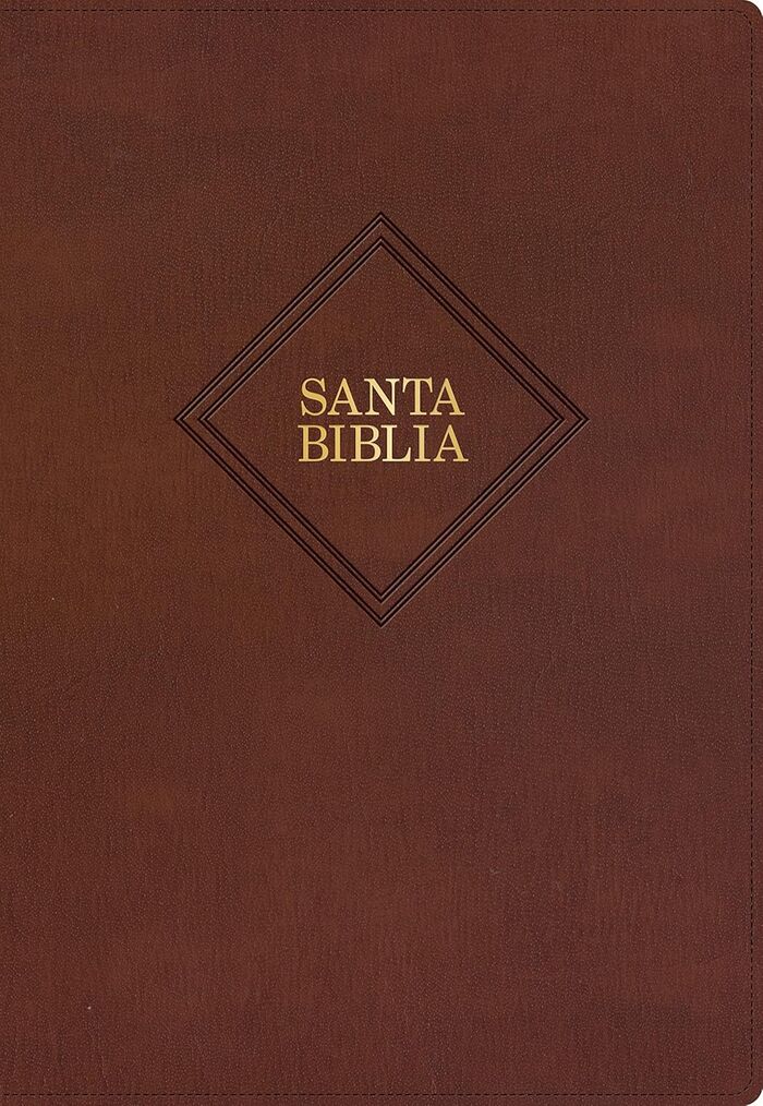 Biblia Reina Valera 1960 Letra Súper Gigante. Piel Fabricada Marrón (Nueva edición)