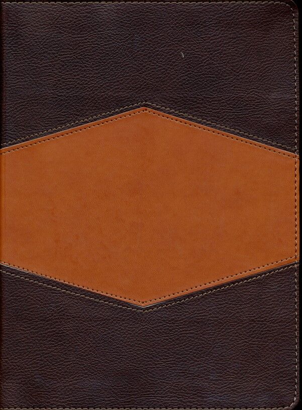 Biblia de Estudio Holman RVR60 Piel Italiana Chocolate/terracota con indice