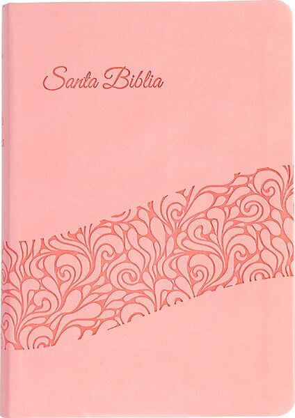 Biblia RVR60 regalos y premios piel italiana Rosa