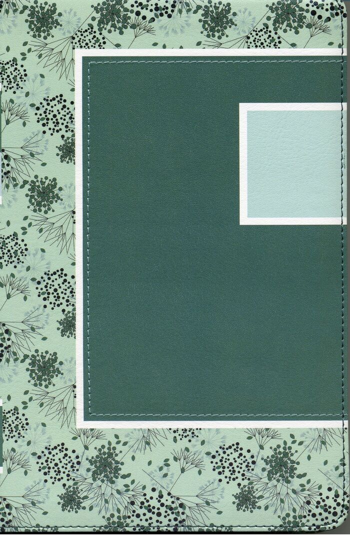 Biblia RVR60 Referencias Abstracto Verde mar/Celeste Simil Piel