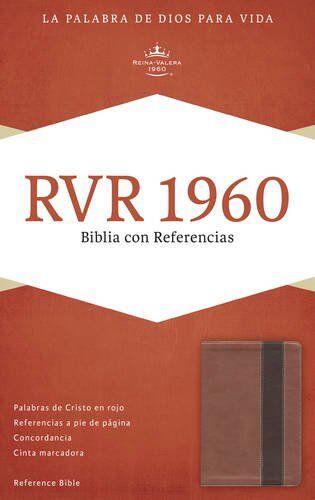 Biblia RVR60 Referencias Especiales Piel Italiana Marron/Cobre
