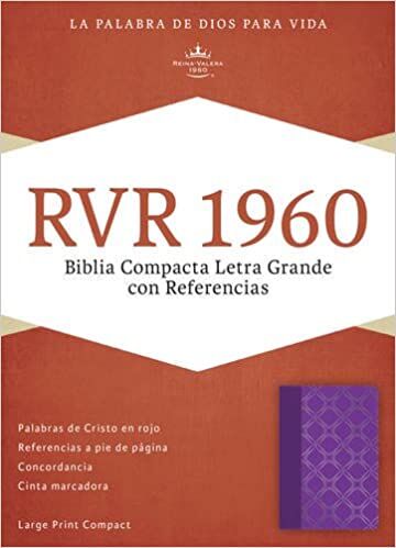 Biblia RVR60 Compacta violeta/plateado
