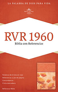 Biblia RVR60 Referencias Especiales Piel Italiana Damasco/Coral