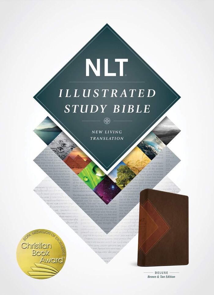 Illustrated Study Bible NLT, LeatherLike, Brown/Tan TuTone