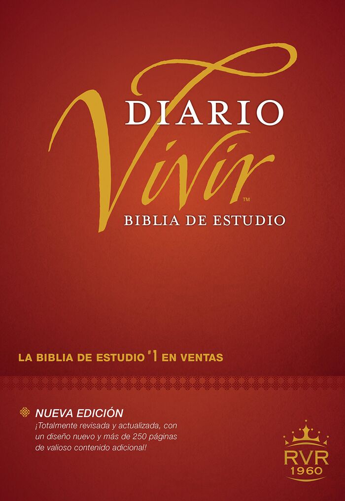 Biblia de estudio del Diario Vivir RVR60 Tapa Dura (Nueva edición)