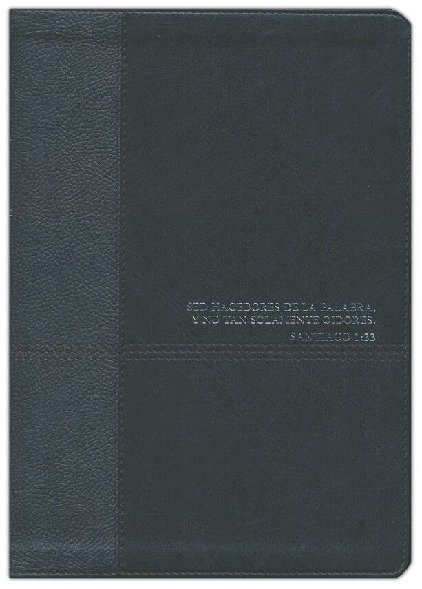 Biblia de estudio diario vivir RVR60 Piel fabricada negra (Nueva edición)