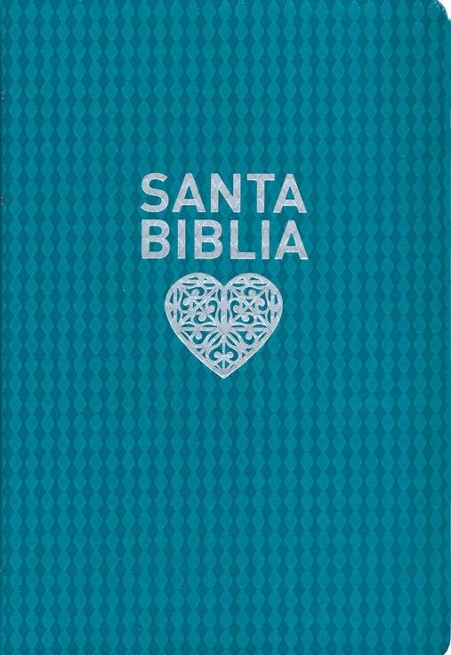 Biblia NTV Letra Grande Tamaño Personal i/piel Aguamarina