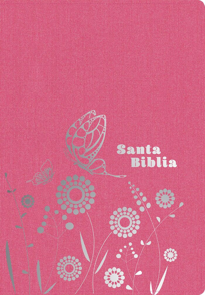 Biblia NTV i/piel Rosa brillante con cierre