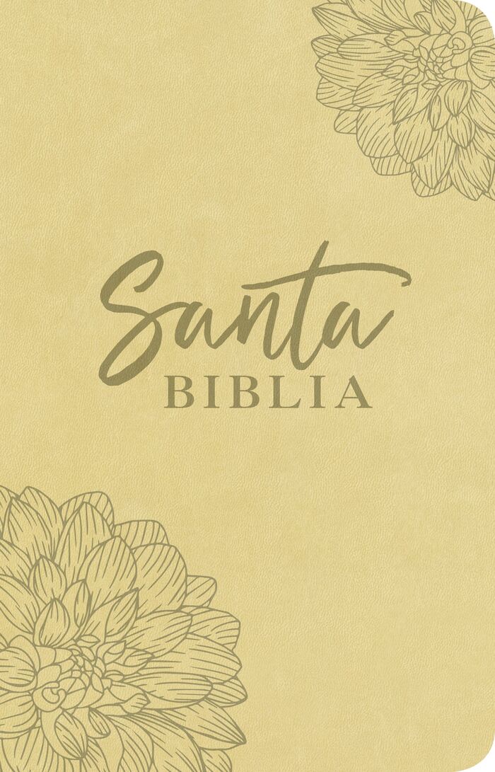 Biblia NTV edición ágape i/piel beige floral