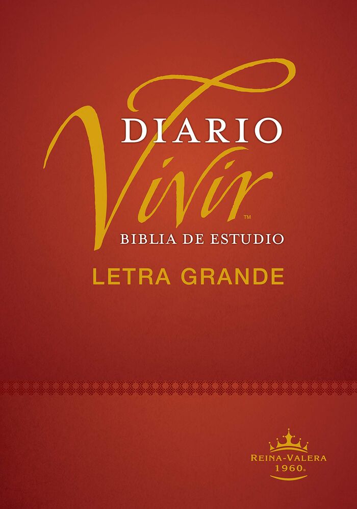 Biblia de estudio del diario vivir RVR60, letra grande tapa dura con índice