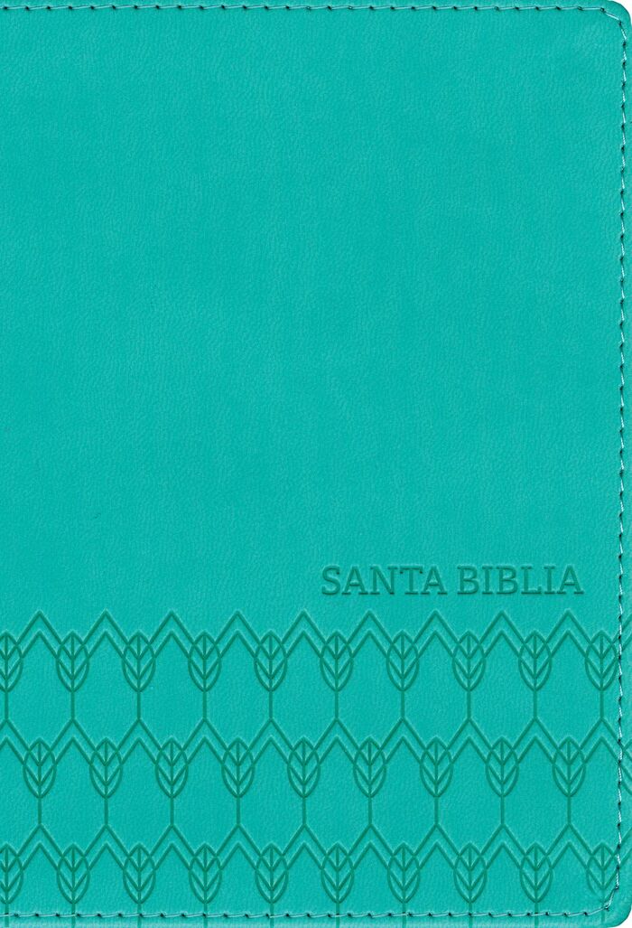 Biblia NTV edición compacta i/piel turquesa