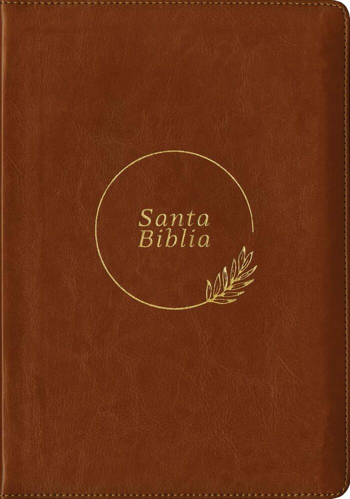 Biblia RVR60 letra grande cierre edición referencias i/piel café